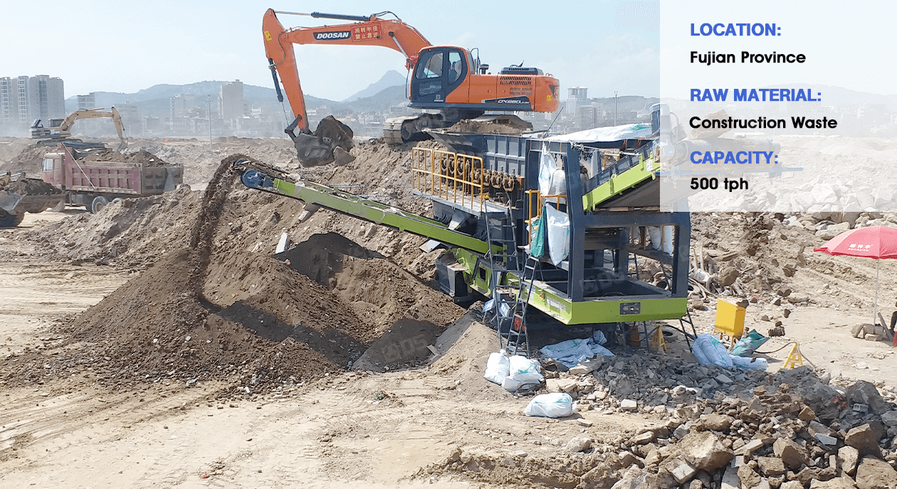 WSF Mobile soil and stone separator