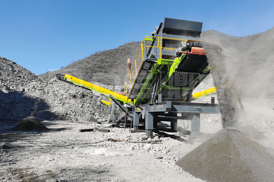 WAF mobile impact crusher