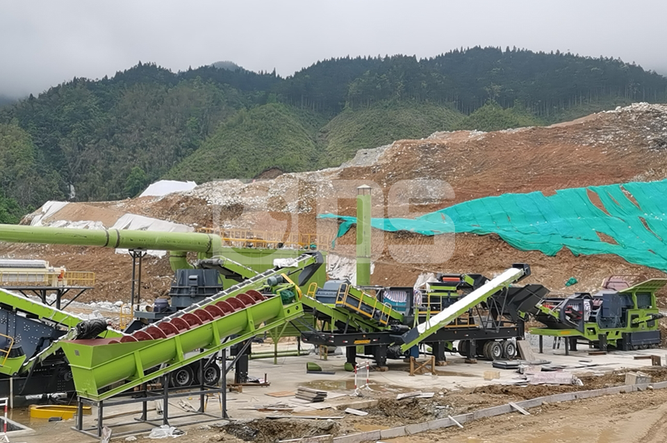 mobile limestone production line